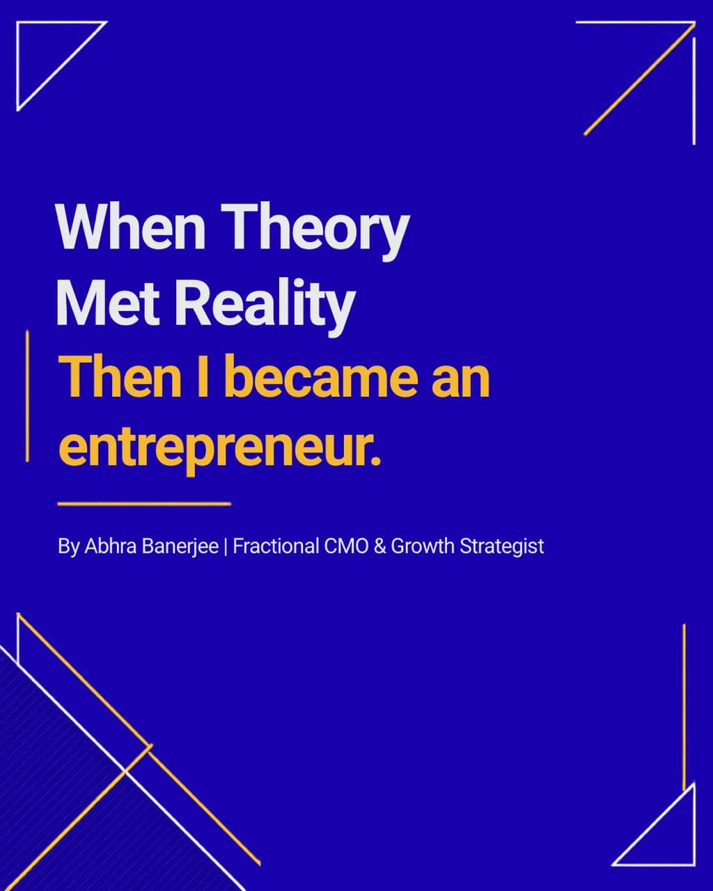When Theory Met Reality